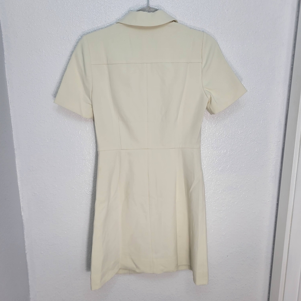 J Crew Tall Parc dress in four-season stretch CN571 Ivory NWT - Picture 6 of 9